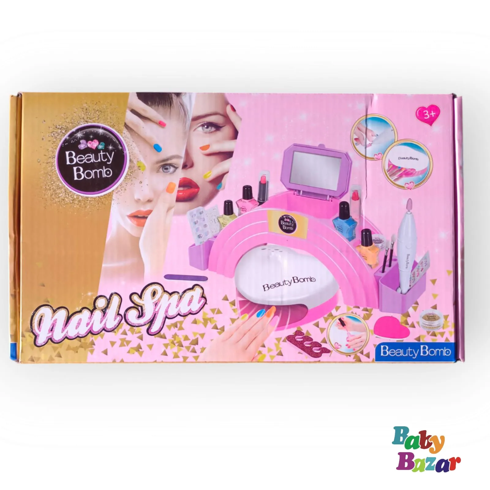 Kids Nail Polish Set for Girls All in One Nail Art Kit with Dryer Glitter & Nail Pens
