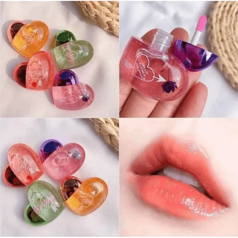 Kiss Beauty 24k Lip Gloss Heart Shape