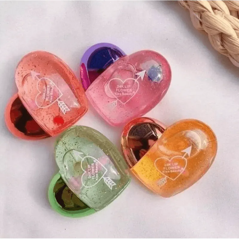 Kiss Beauty 24k Lip Gloss Heart Shape
