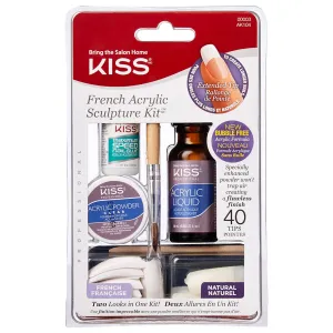 Kiss False Nails - French Acrylic Sculpture Kit