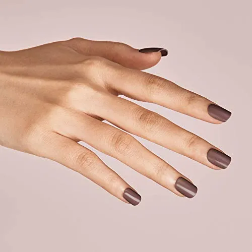 KISS imPRESS Color Press-On Manicure, Gel Nail Kit, PureFit Technology, Short Length, “Try Gray”, Polish-Free Solid Color Mani, Includes Prep Pad, Mini File, Cuticle Stick, and 30 Fake Nails