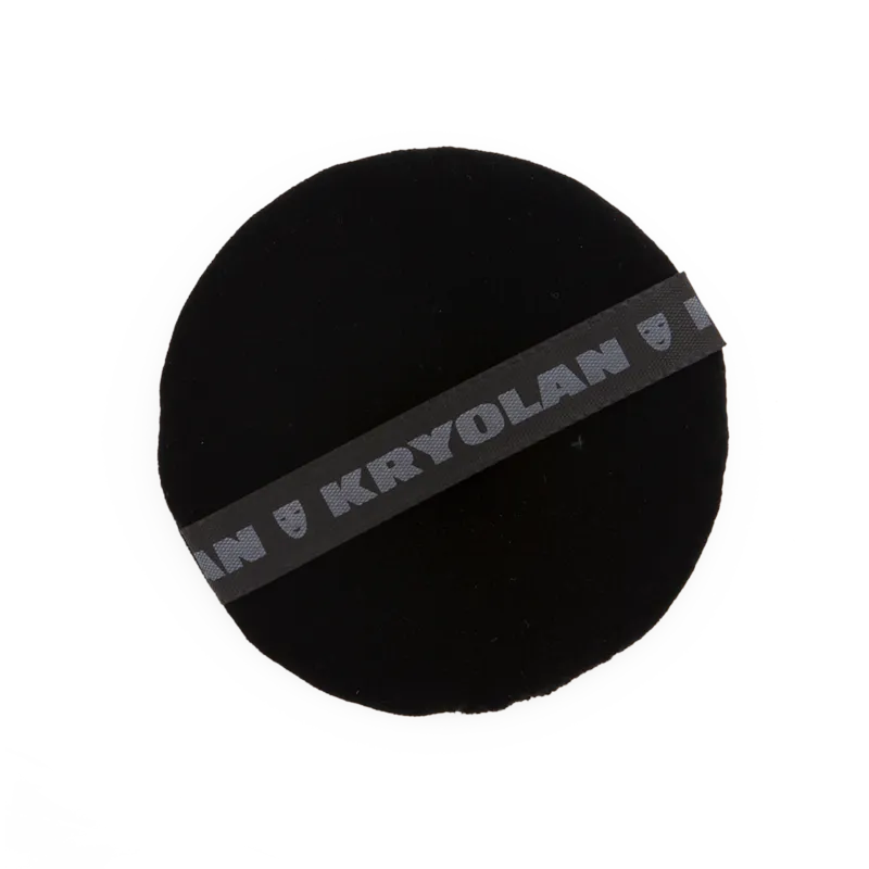 Kryolan Premium Powder Puff (Black)