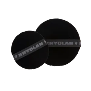 Kryolan Premium Powder Puff (Black)