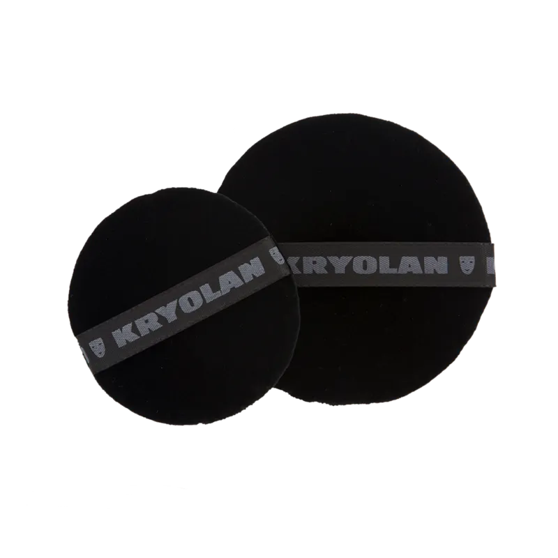 Kryolan Premium Powder Puff (Black)