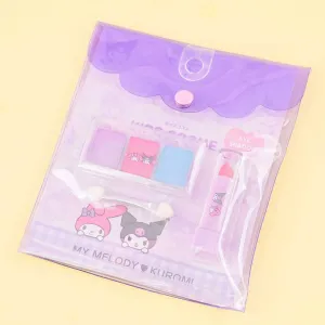 Kuromi & My Melody Eyeshadow Palette & Lipstick Set