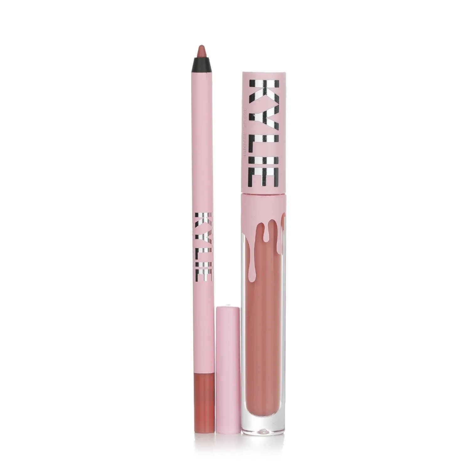 KYLIE COSMETICS - Matte Lip Kit: Matte Liquid Lipstick 3ml   Lip Liner 1.1g - # 802 Candy K Matte 006671 2pcs