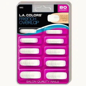 LA Colors Nail Tips - French Overlap