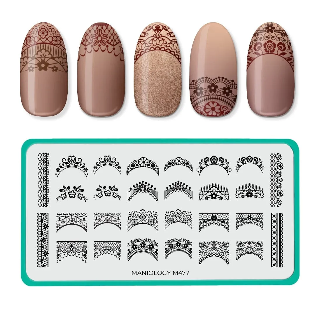 Lacey French (M477) - Nail Stamping Plate
