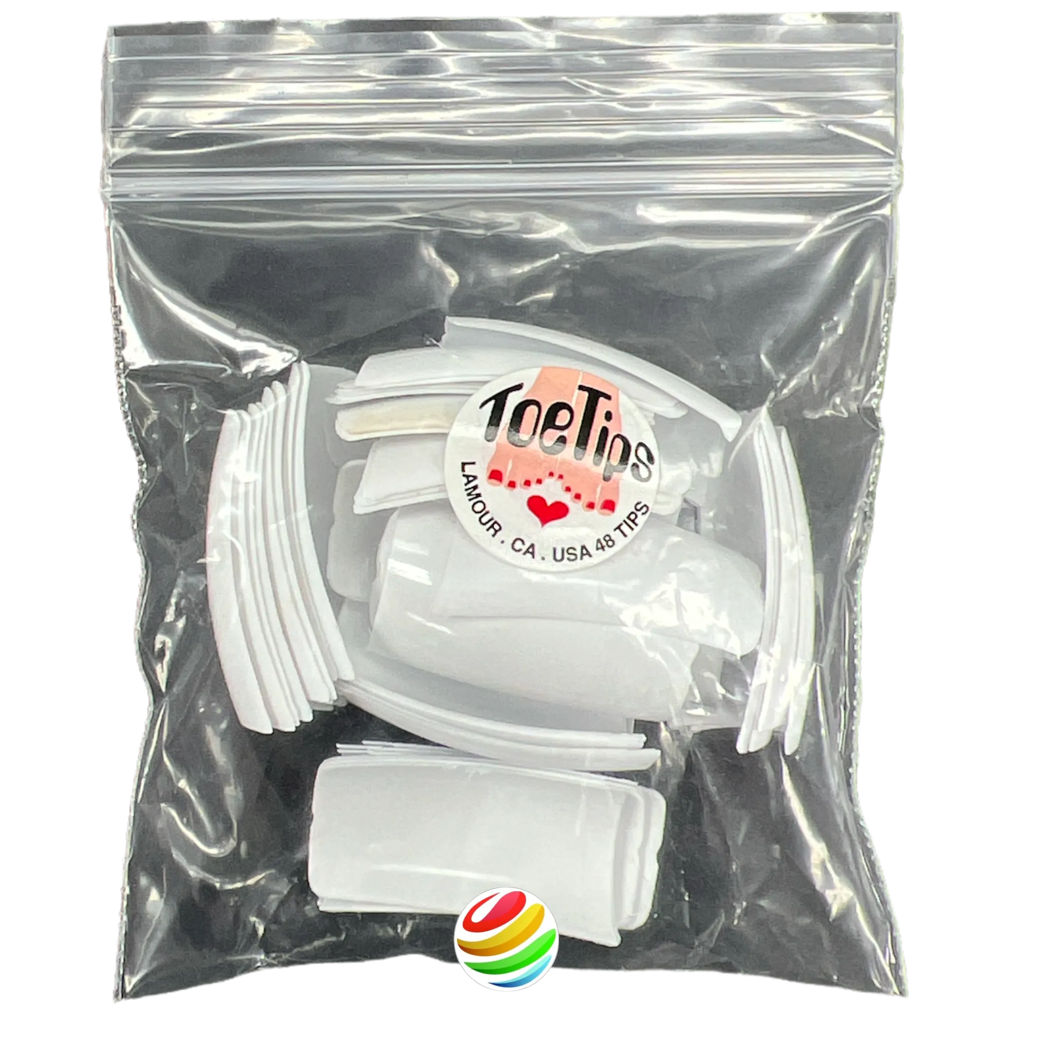 Lamour Toe Tips French (White) 50ct/bag
