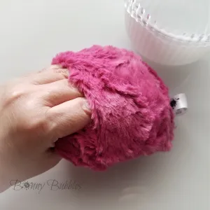 Large Body Powder Puff - Berry Pink