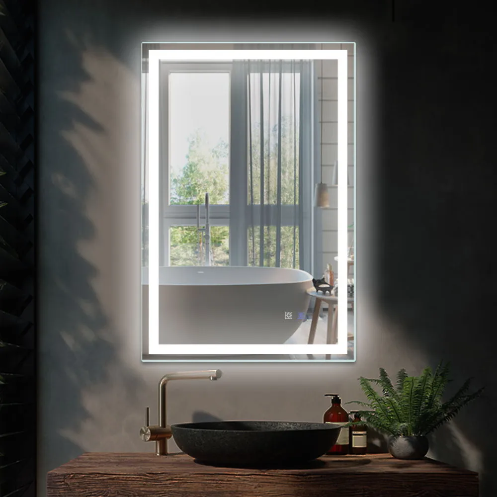 LED Bathroom Vanity Mirror With Light, 24 X 36", Anti Fog, Dimmable, Color Temper 5000K, Backlit / Front Lit, Both Vertical And Horizontal Wall Mounted Vanity Mirror