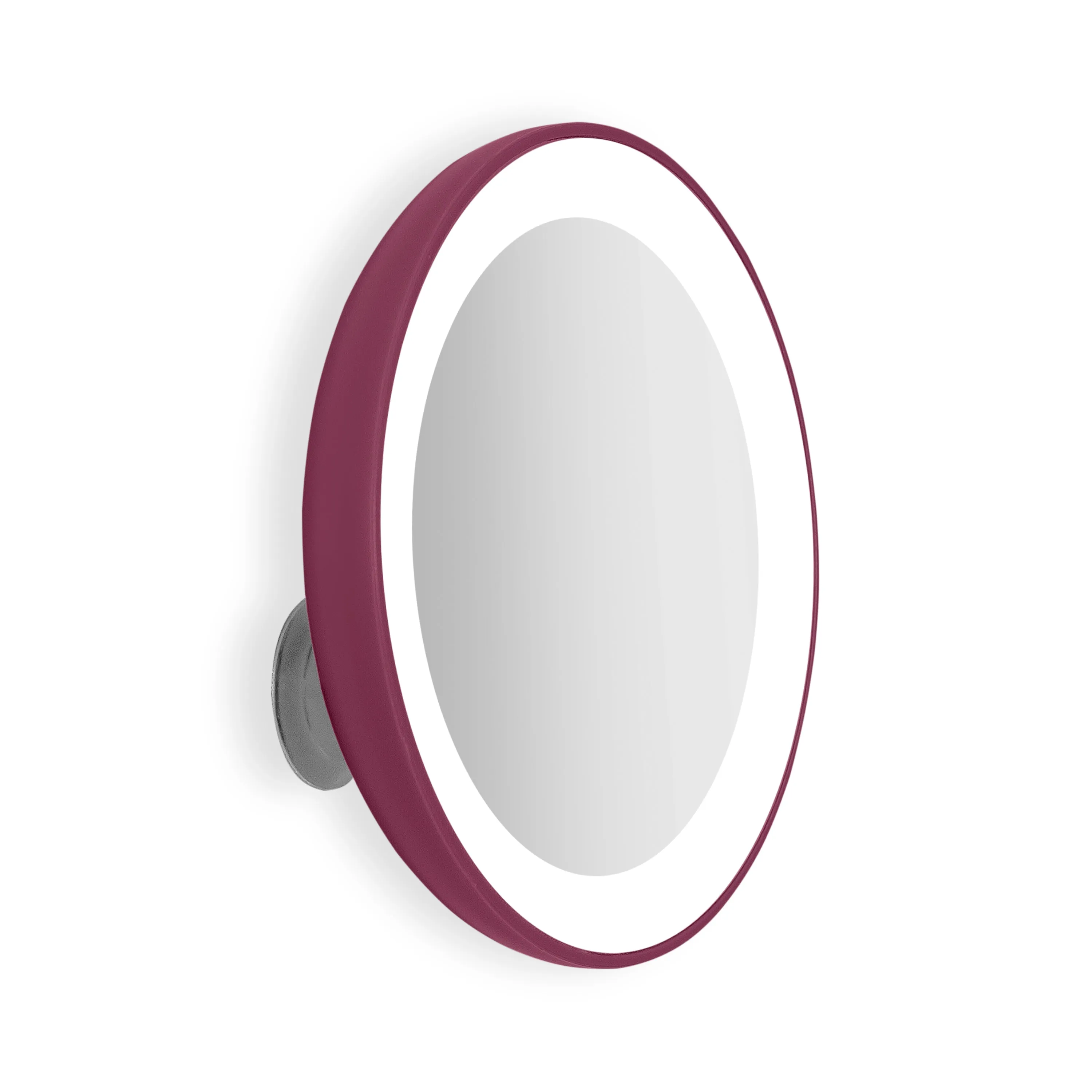 Lighted Compact Mirror with Magnification & Suction Cup