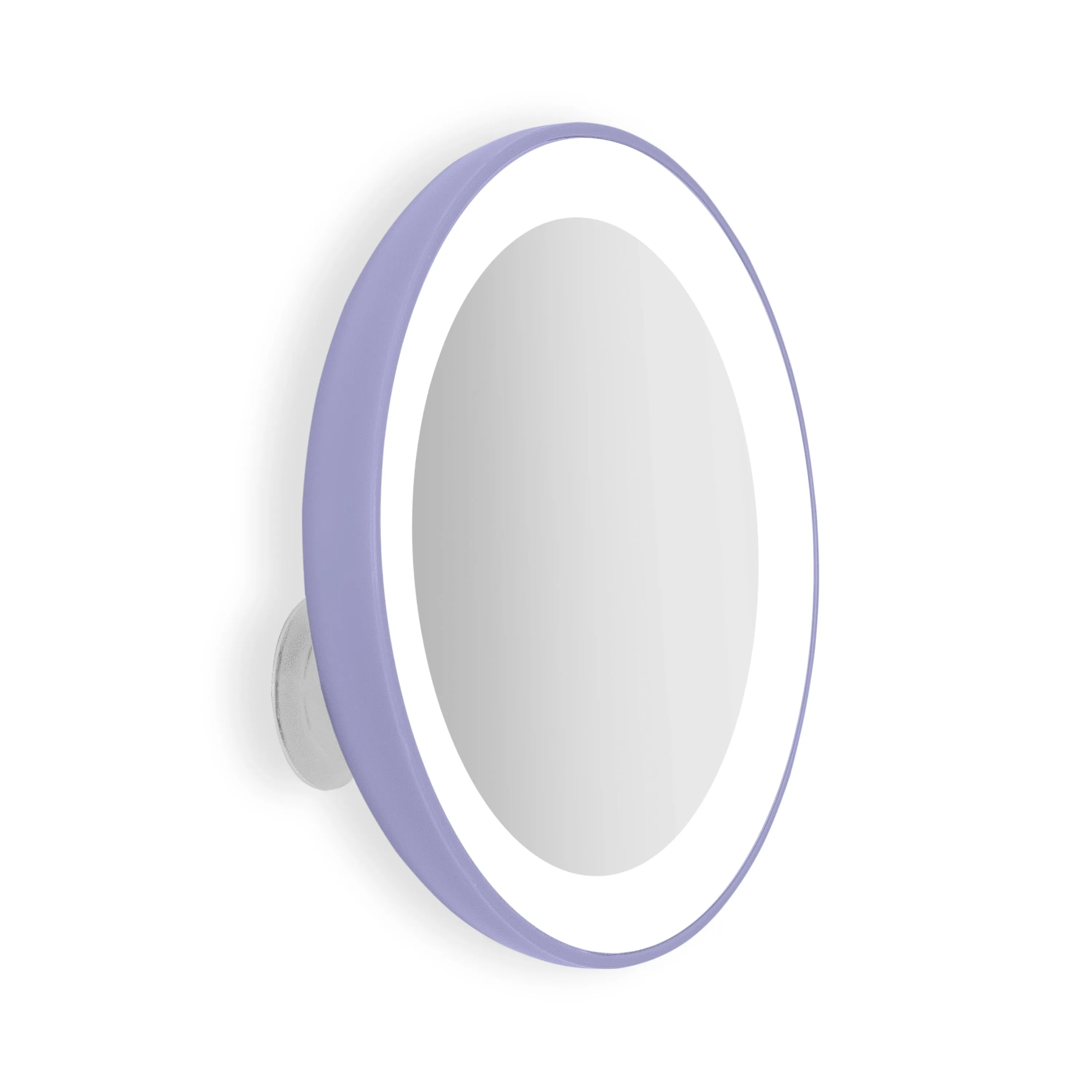 Lighted Compact Mirror with Magnification & Suction Cup