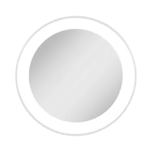 Lighted Compact Mirror with Magnification & Suction Cup