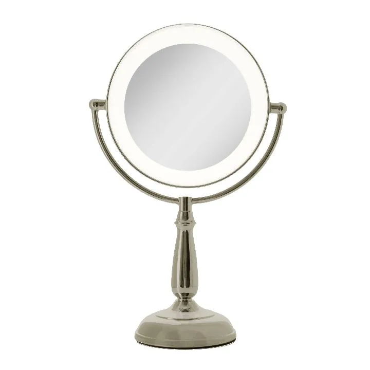 Lighted Makeup Mirror with Magnification & Touch Base
