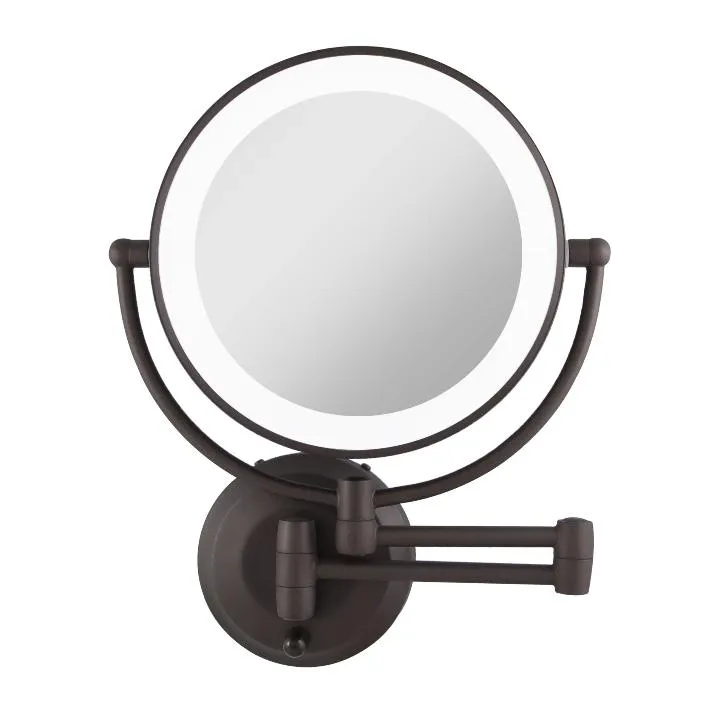 Lighted Wall Mounted Makeup Mirror with Magnification & Extendable Arm - Amazon