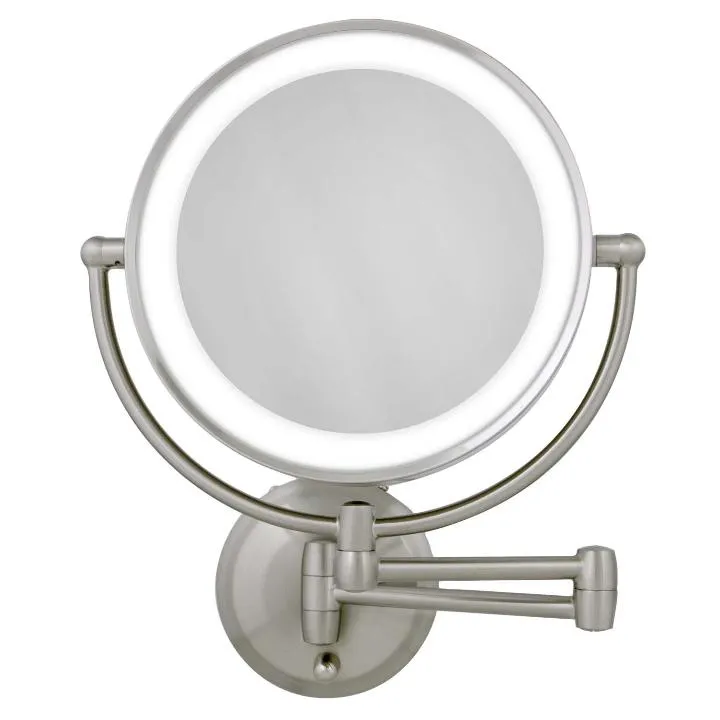 Lighted Wall Mounted Makeup Mirror with Magnification & Extendable Arm - Amazon