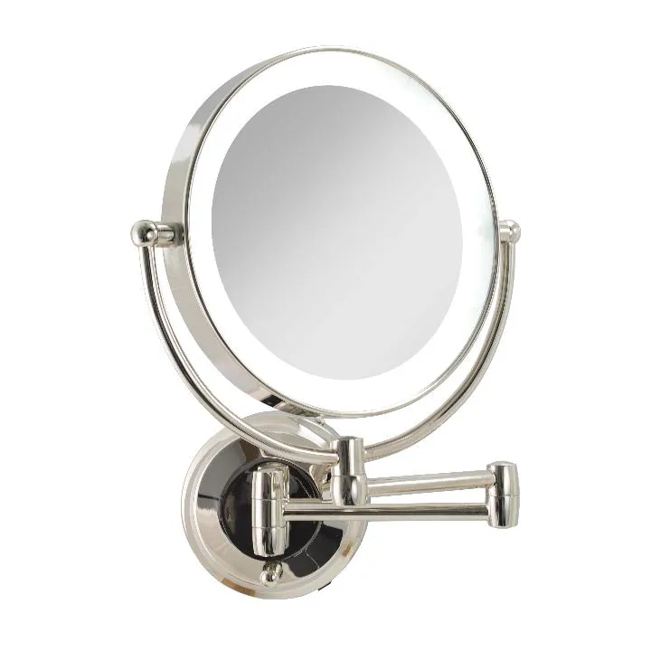 Lighted Wall Mounted Makeup Mirror with Magnification & Extendable Arm - Amazon