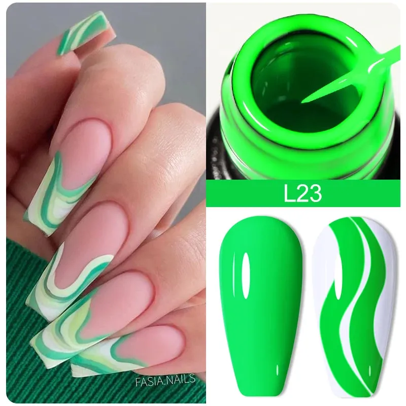 LILYCUTE 5ML Reflective Glitter Liner Gel Polish Nail Art Champagne Sparkling Lines Painting Gel Semi Permanent UV French Nails