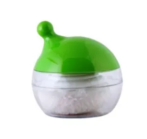 Little Dinos Baby Green Powder Puff with Case