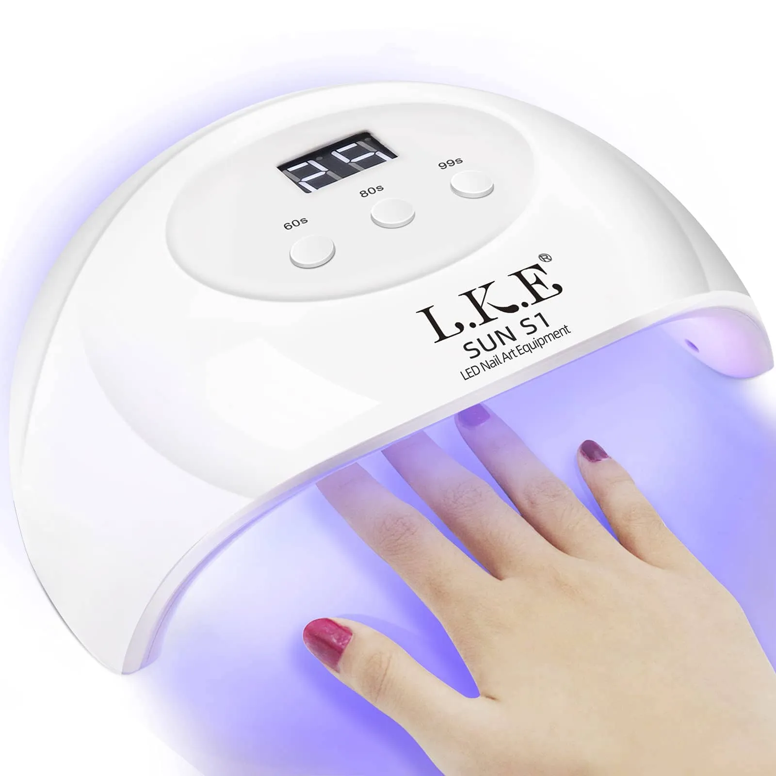 LKE UV LED Nail Lamp, Nail Dryer 72W