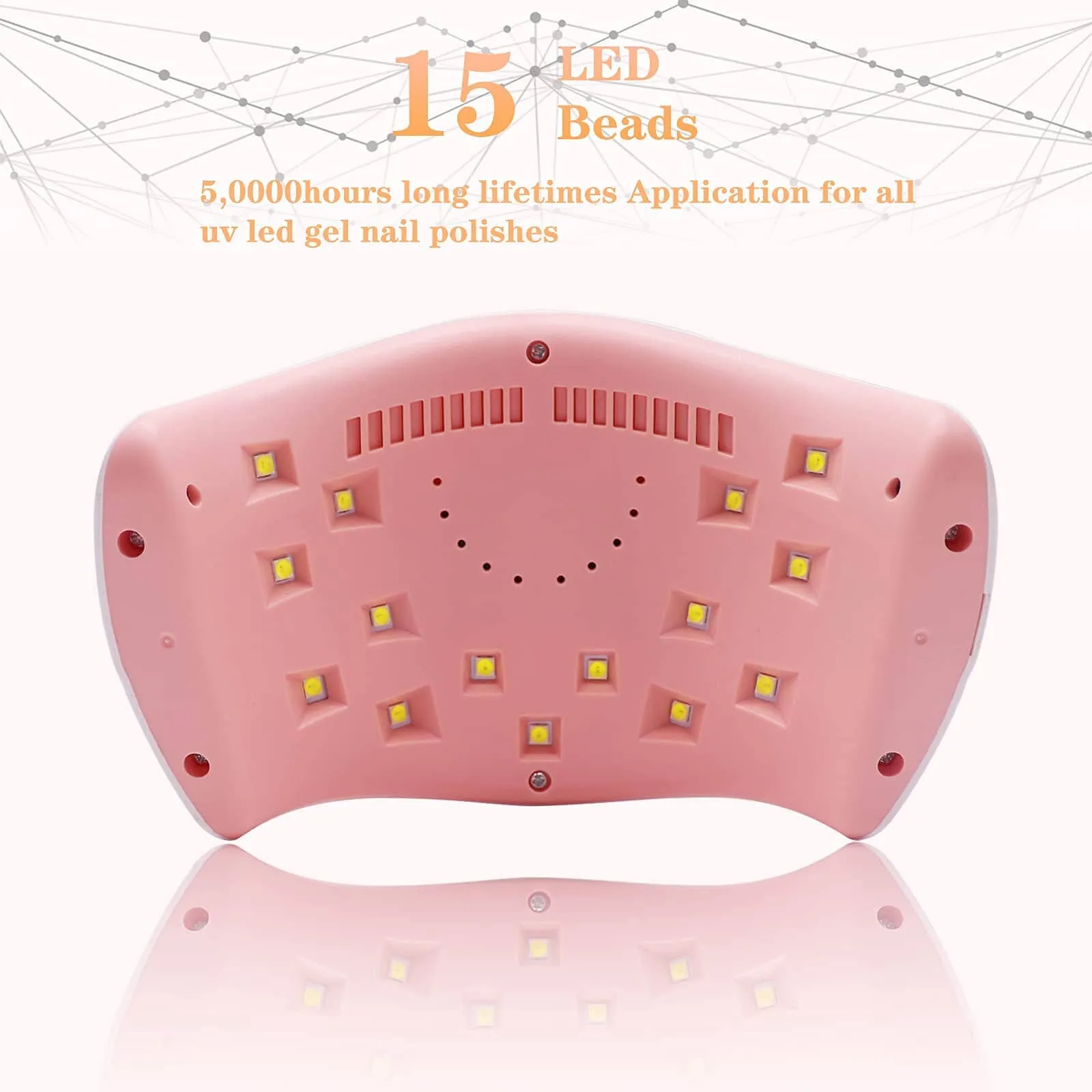 LKE UV LED Nail Lamp, Nail Dryer 72W