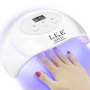 LKE UV LED Nail Lamp, Nail Dryer 72W