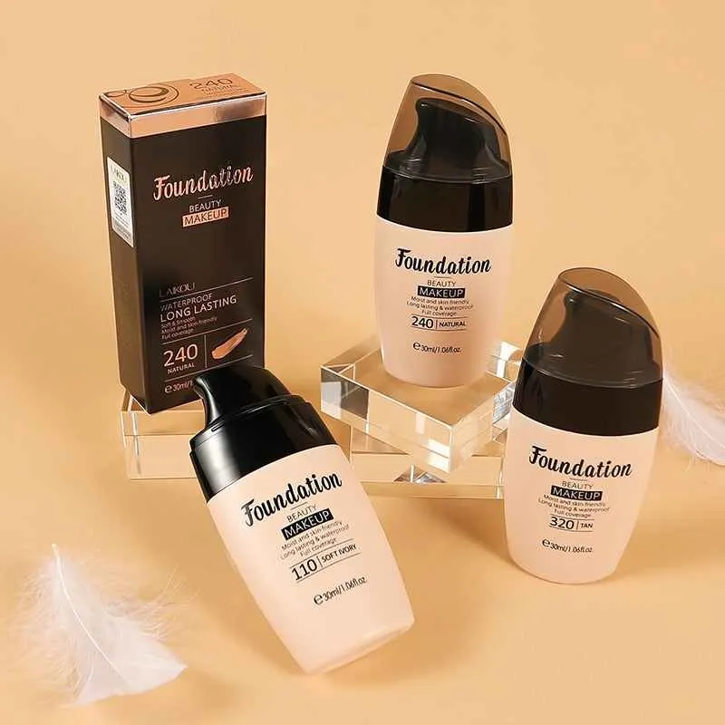 Long-lasting Face Foundation Cream Waterproof Concealer Liquid Even