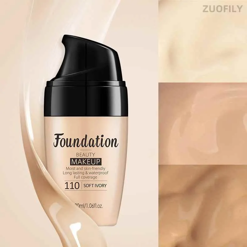 Long-lasting Face Foundation Cream Waterproof Concealer Liquid Even
