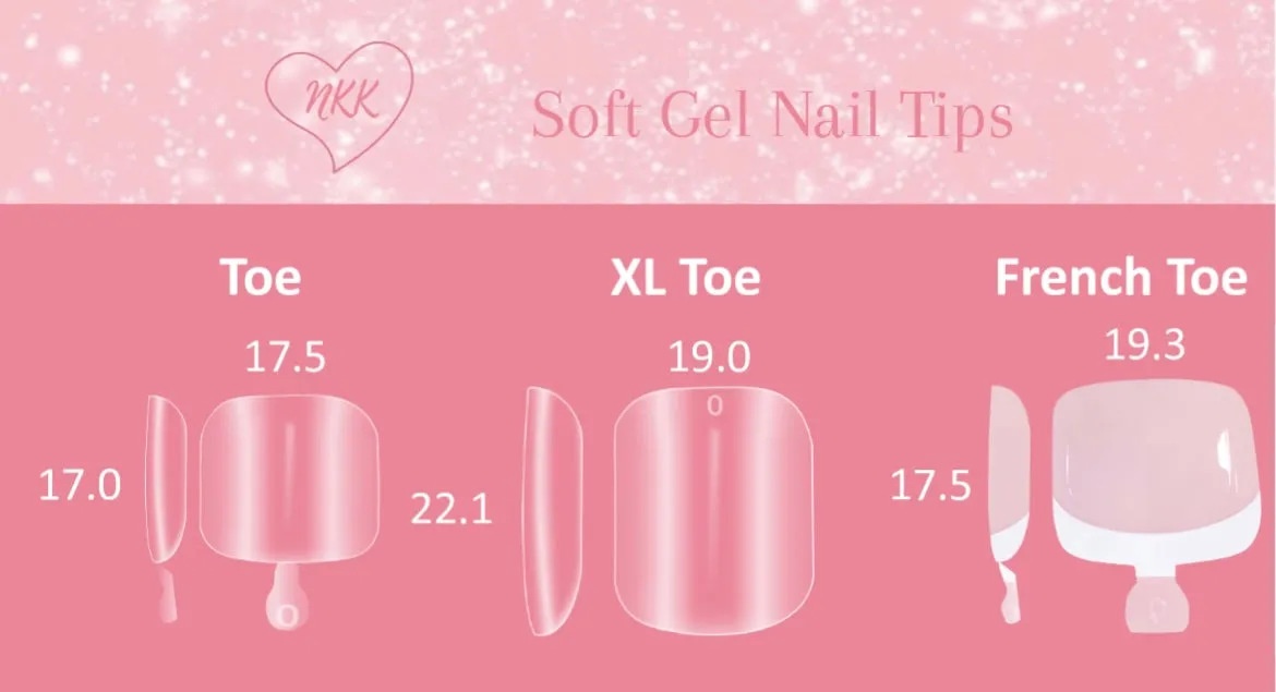 Long Toe Tips- Soft Gel