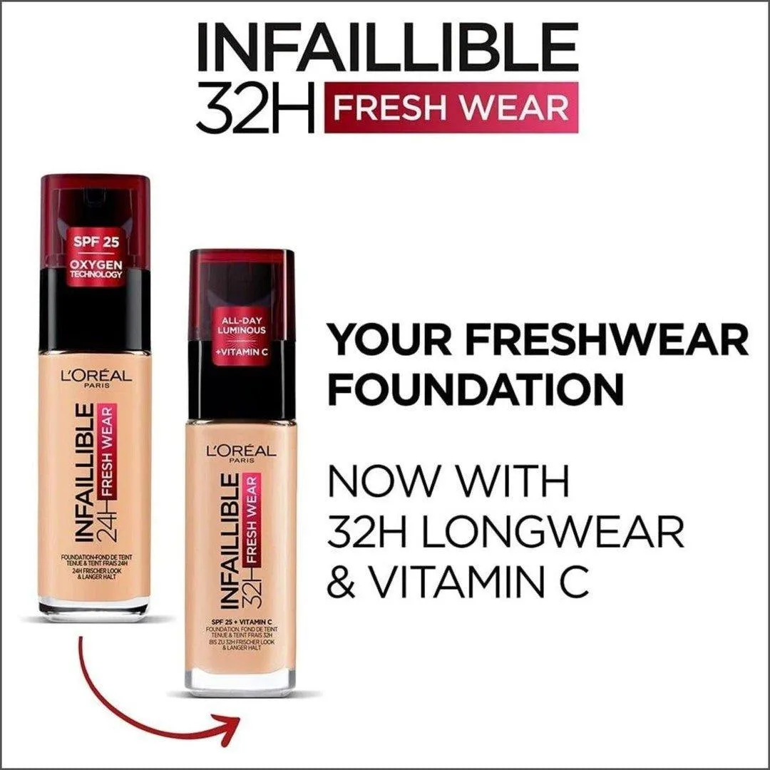 L'Oréal Infaillible 32hr Fresh Wear Foundation - 140 Golden Beige
