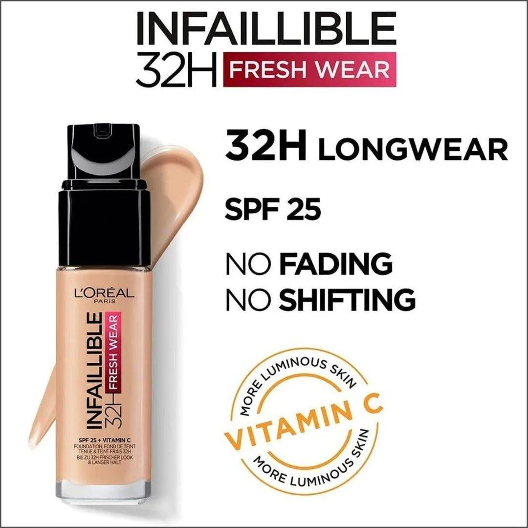 L'Oréal Infaillible 32hr Fresh Wear Foundation - 140 Golden Beige