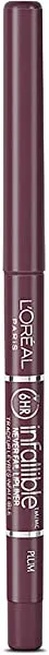 L'Oréal Paris Colour Riche Never Fail Lip Liner, Plum, 0.009 oz.