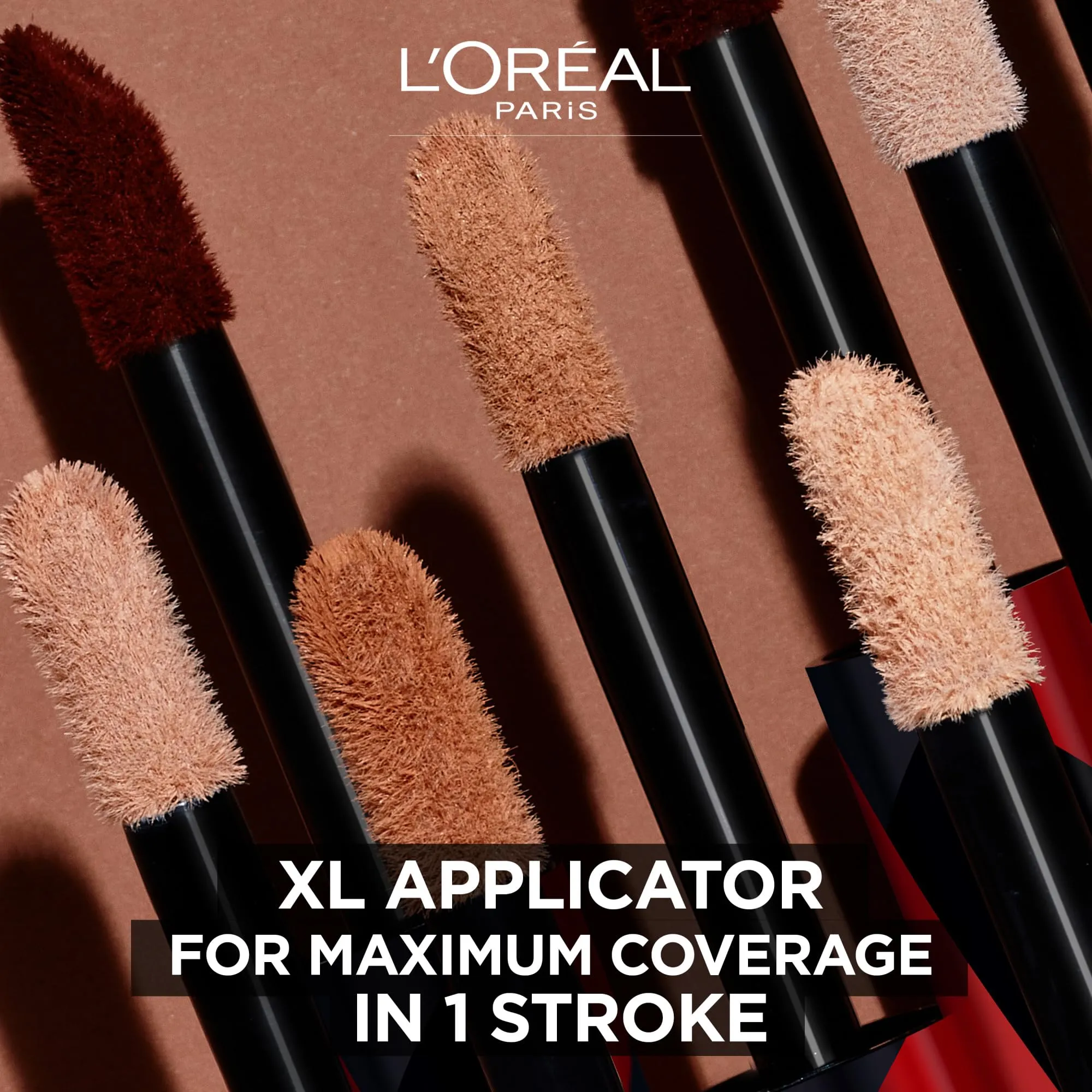 L’Oréal Paris Concealer Infallible Full Wear, One-Swipe Complete Coverage, Matte Finish, Longwear Up to 24hr - Chestnut, 10 mL