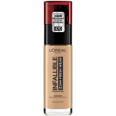 Loreal Infallible 24H Fresh Wear Foundation, Radiant Honey #470