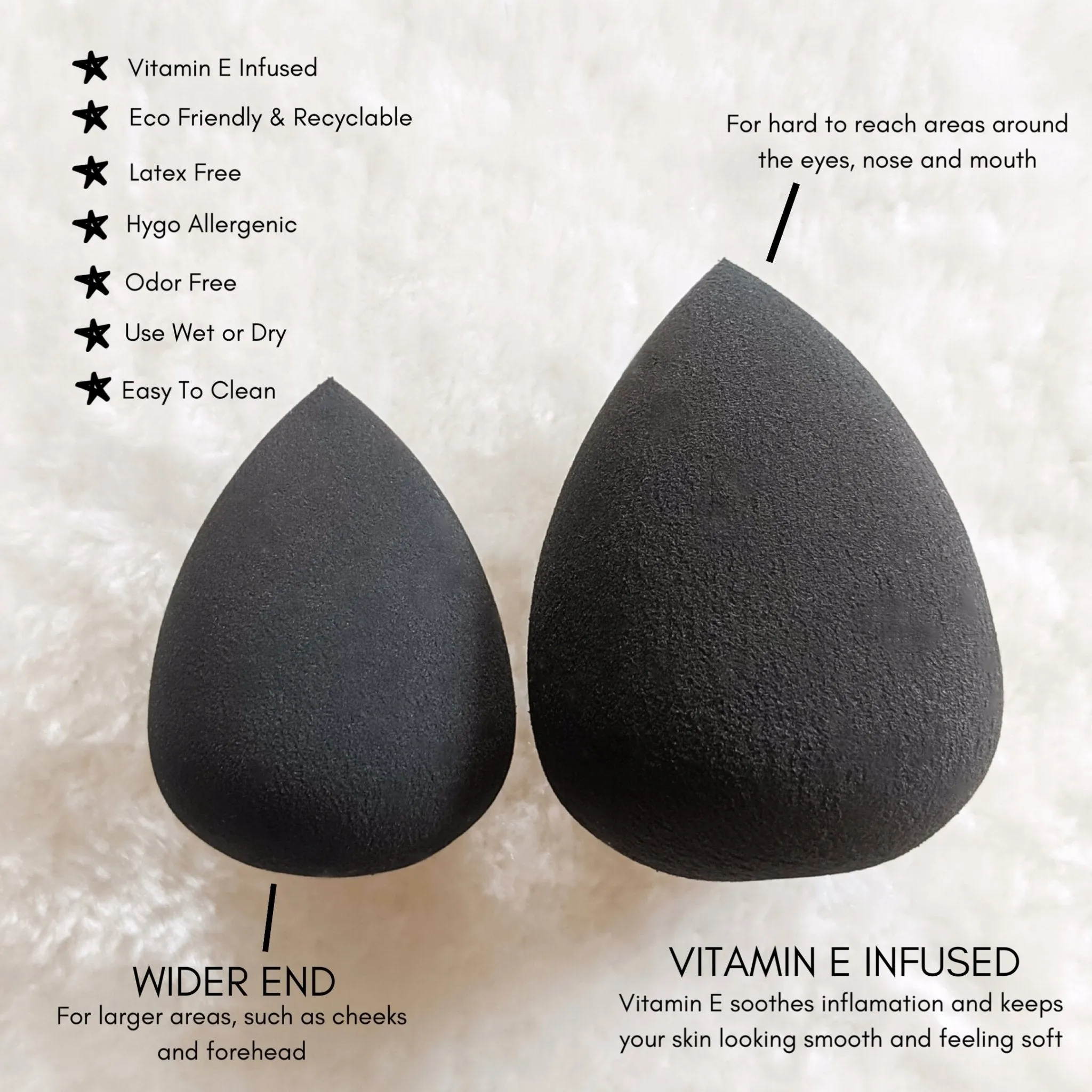 Lost Minds Makeup Sponge - Black