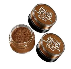 Lot of 3 - Maybelline Color Tattoo Pure Pigments Eye Shadow #35 Breaking Bronze