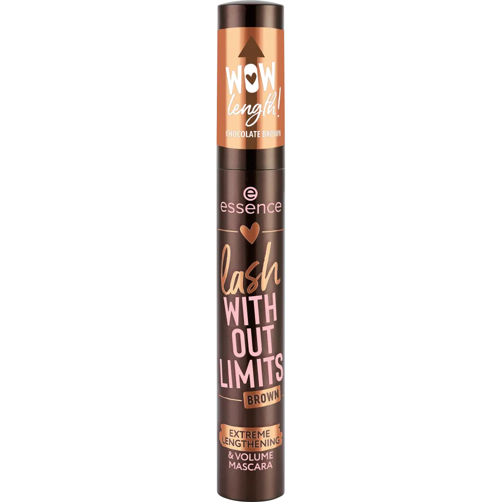 LOVE IT A CHOCO' LOT! lash WITHOUT LIMITS BROWN EXTREME LENGTHENING & VOLUME MASCARA