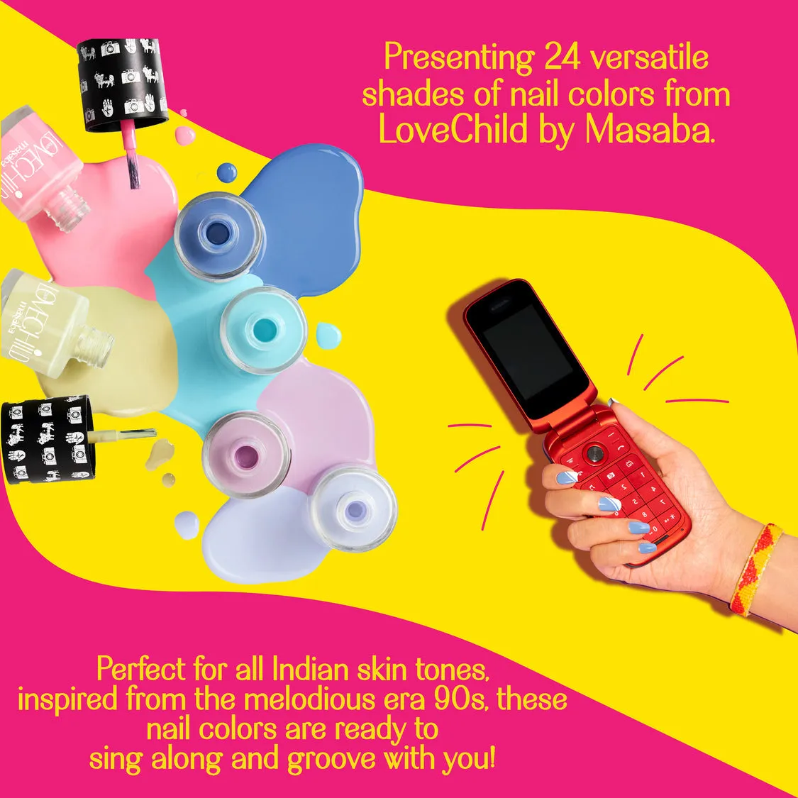 LoveChild Masaba -  Sundar | Breathable Brick Brown Glossy Nail Paint, 8ml