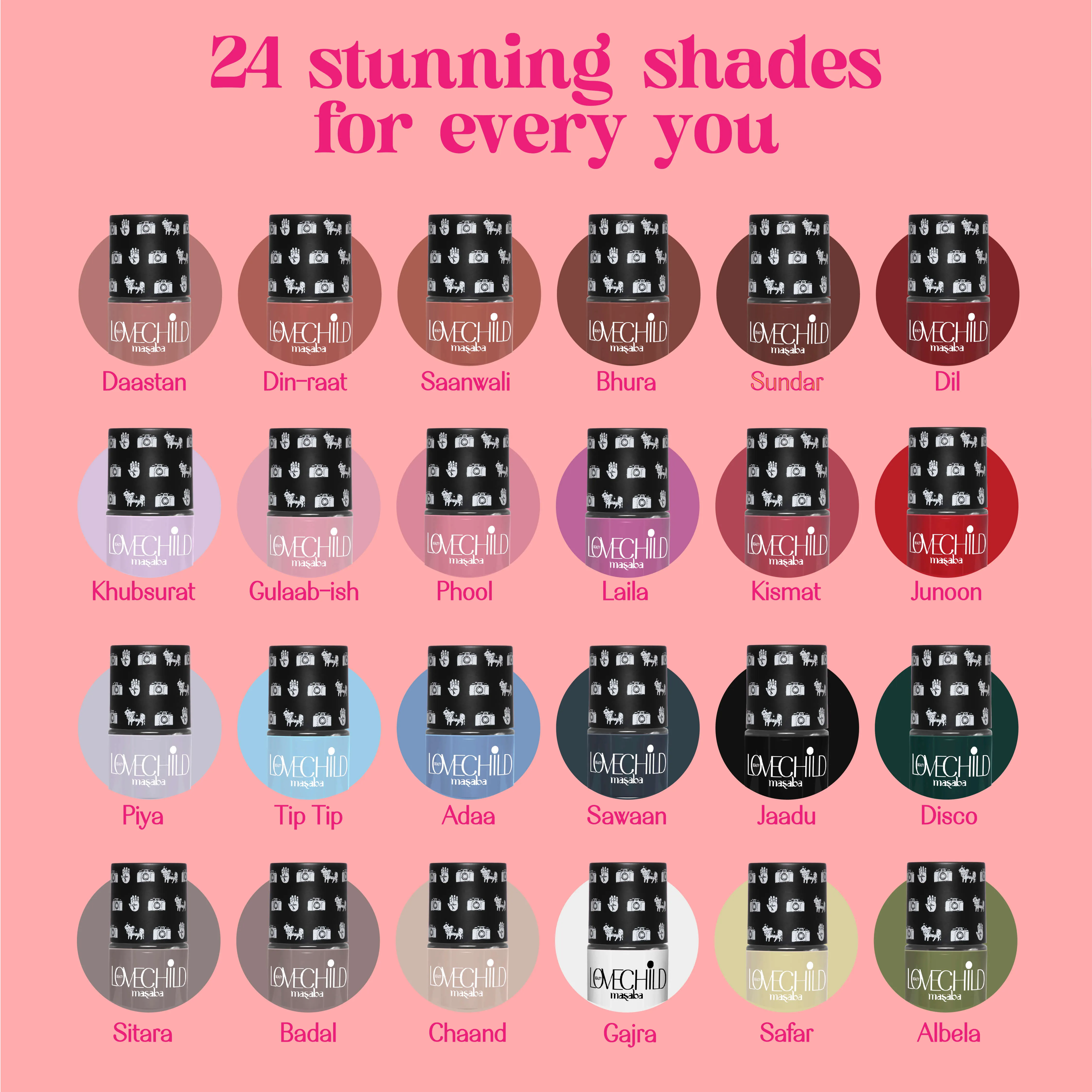 LoveChild Masaba -  Sundar | Breathable Brick Brown Glossy Nail Paint, 8ml