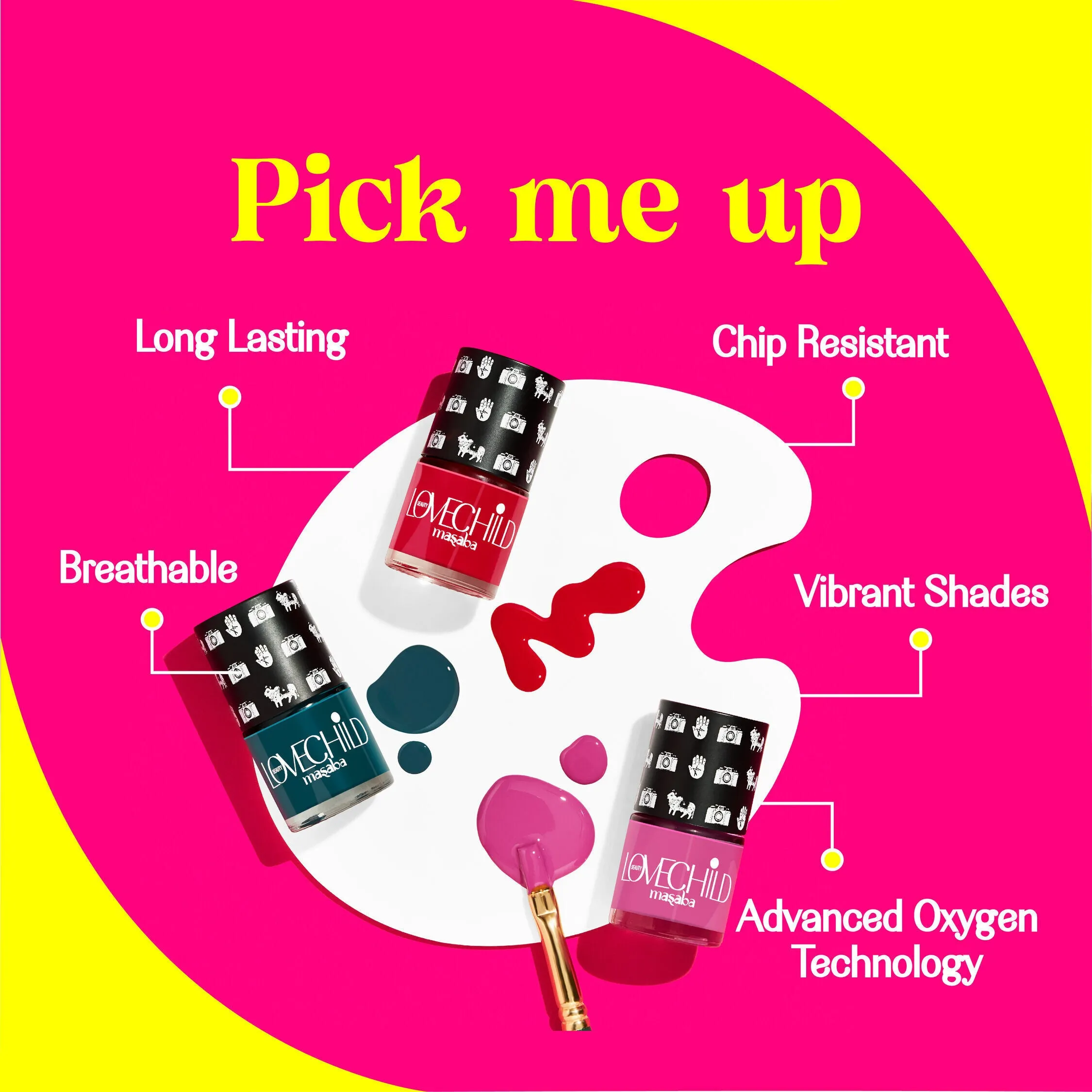 LoveChild Masaba -  Sundar | Breathable Brick Brown Glossy Nail Paint, 8ml