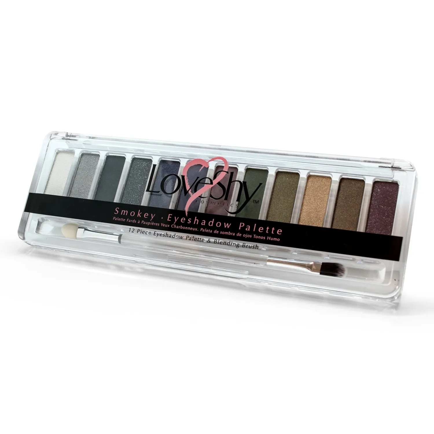 LoveShy Cosmetics Smokey 12 Shade Eyeshadow Palette