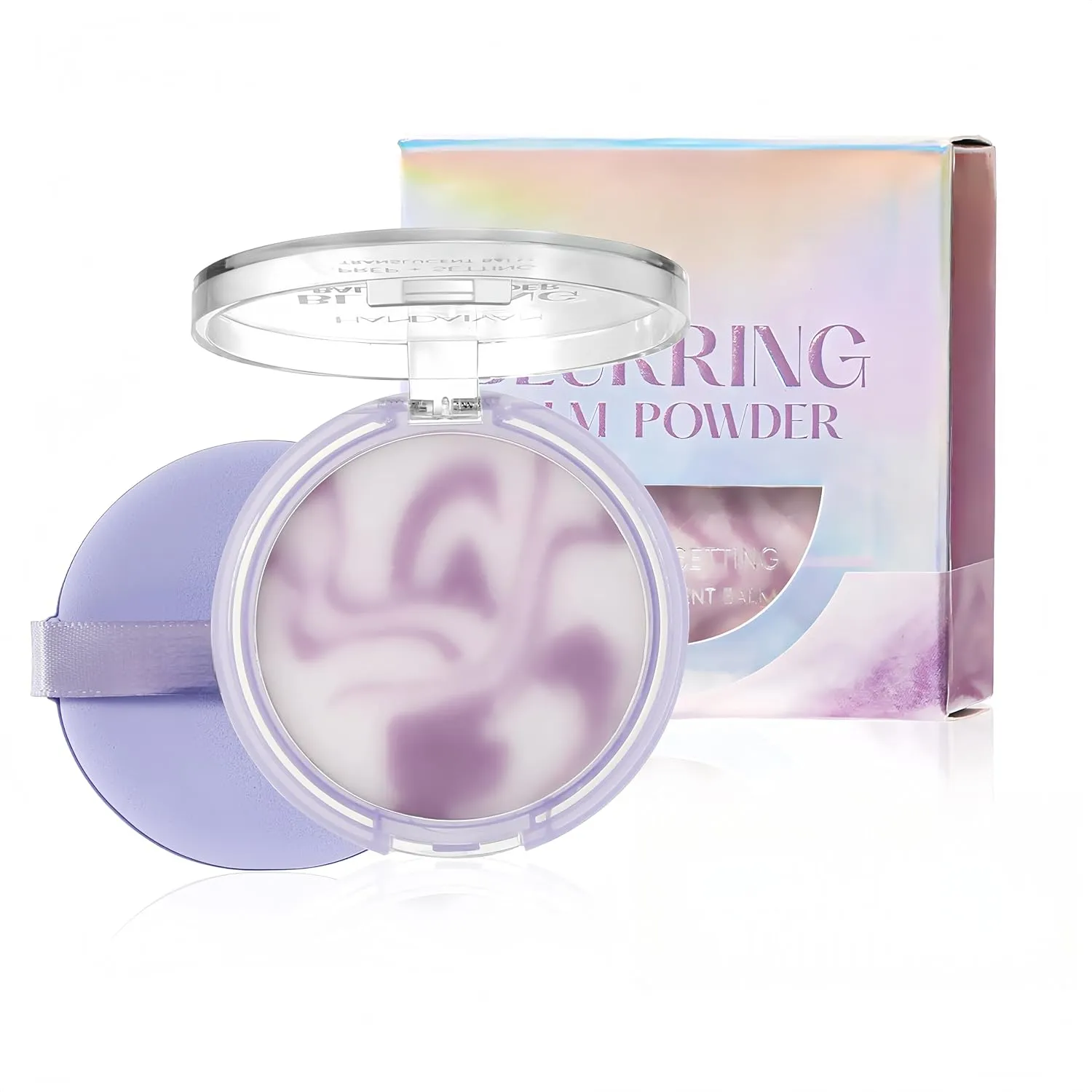 MAEPEOR Oil Control Pressed Powder 5 Colors Long Lasting Waterproof Matte Jelly Pressed Powder Skin-friendly and Powder-free Setting Finishing Face Makeup (01 Fancy)
