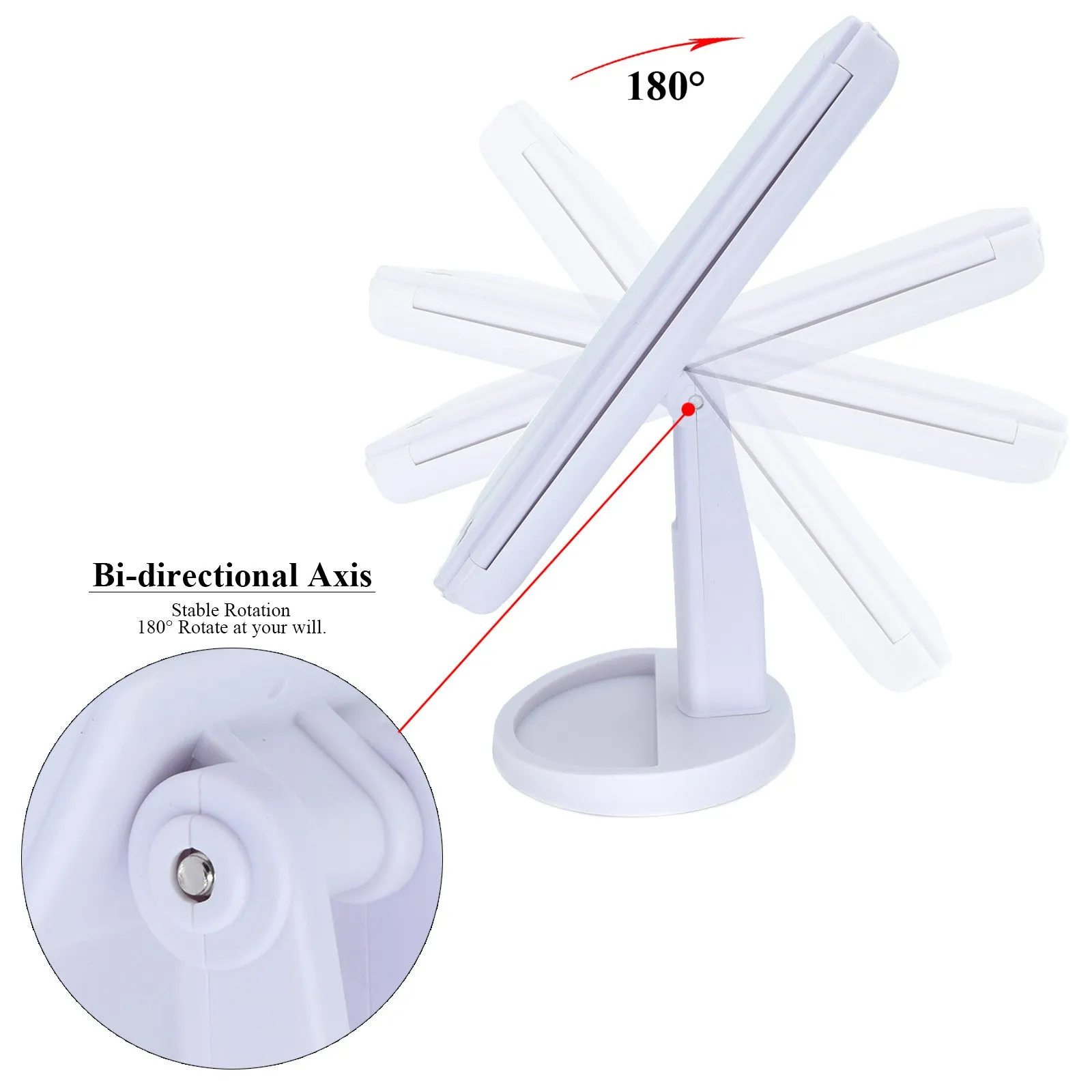 Magnifying Lighted Mirror White