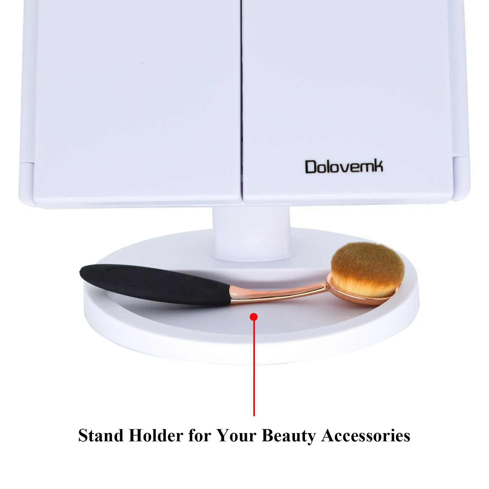 Magnifying Lighted Mirror White