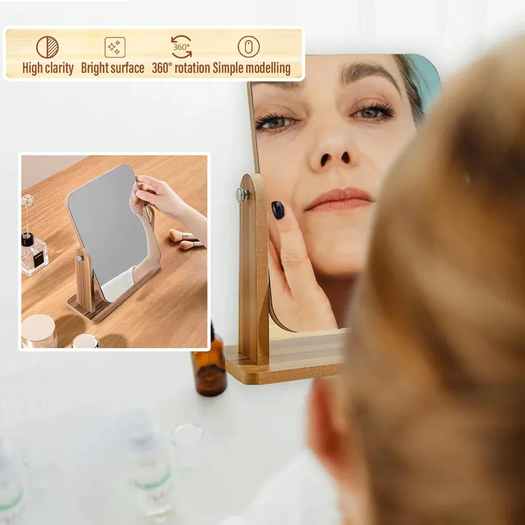 Makeup 360 Mirror LED Light Table, Bathroom, Desktop Vintage Mirror