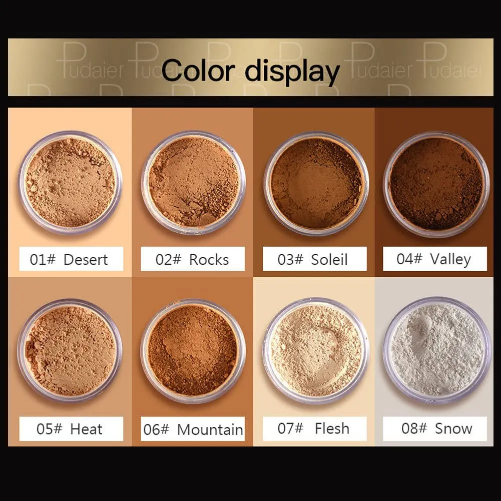 Makeup Loose Setting Powder Face Concealer Oil Control Matte Mineral Contour 05 Heat makeup
