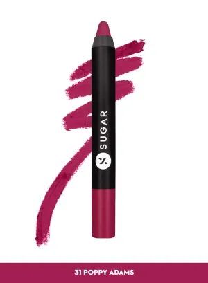 Matte As Hell Crayon Lipstick - 31 Poppy Adams