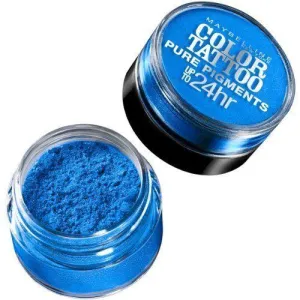 MAYBELLINE -  #10 BRASH BLUE - COLOR TATTOO PURE PIGMENTS EYE SHADOW
