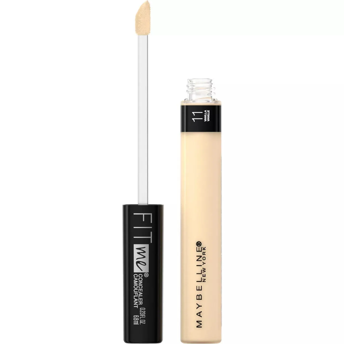 MAYBELLINE - Fit Me Liquid Concealer Makeup Natural Coverage Vanilla 11 - 0.23 fl oz (6.8 ml)